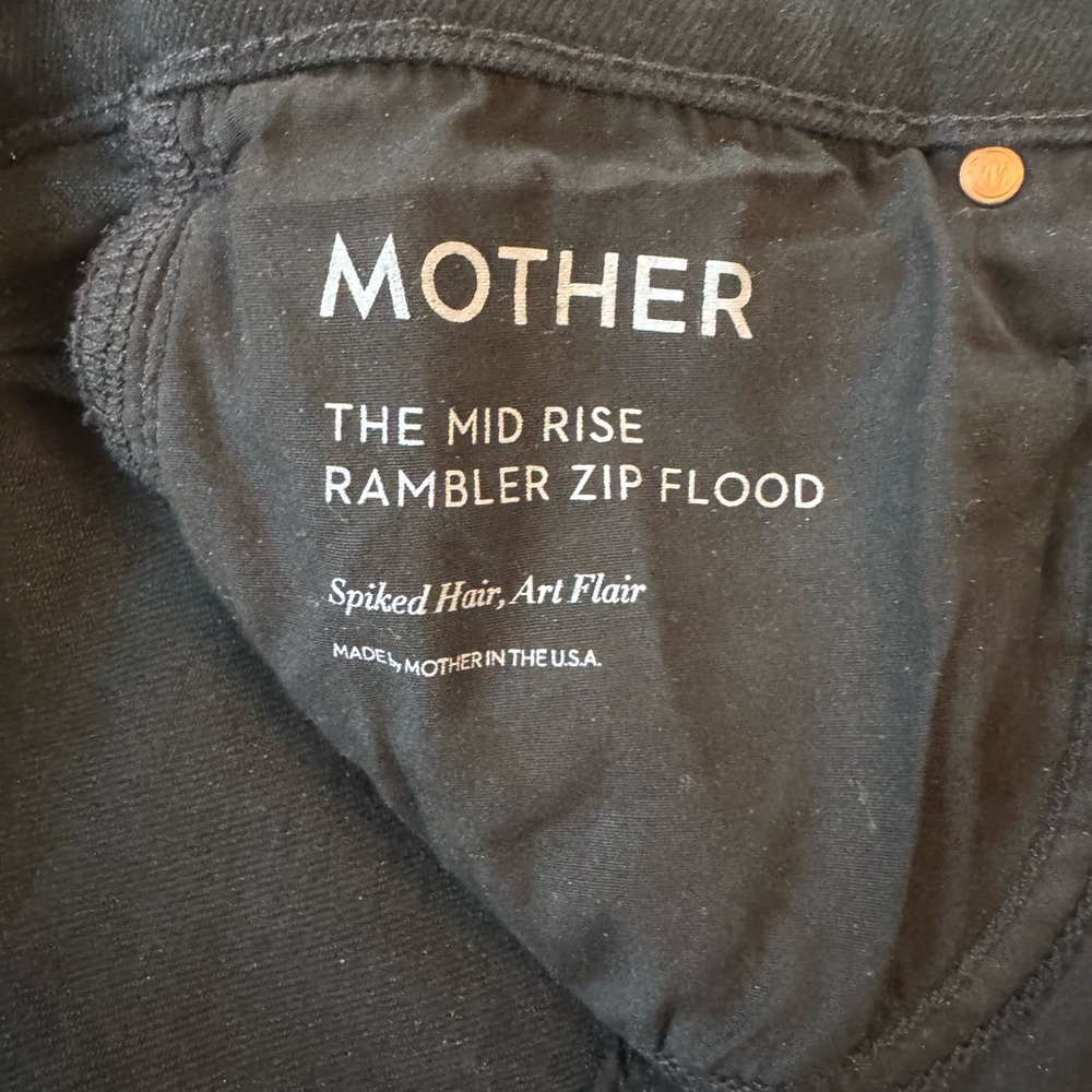 MOTHER Mid Rise Rambler Zip Flood - Picture 7 of 11